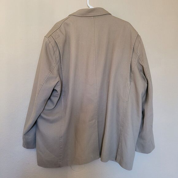 Duluth Trading Co. Fire Hose Presentation Jacket Mens 3XL XXXL Khaki Coat Heavy - Picture 10 of 10